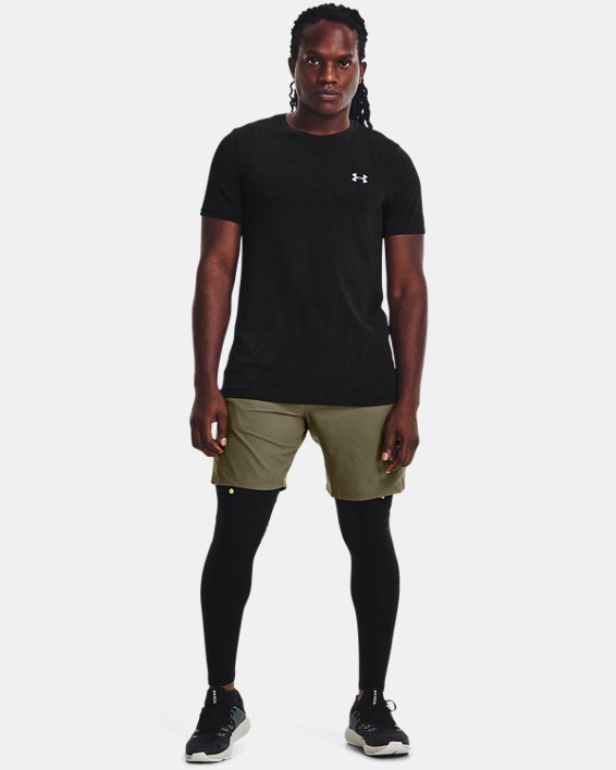 Men's UA Seamless Surge Short Sleeve, Black, pdpMainDesktop image number 2